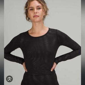 Lululemon WunderTrain Cropped Long Sleeve Shirt